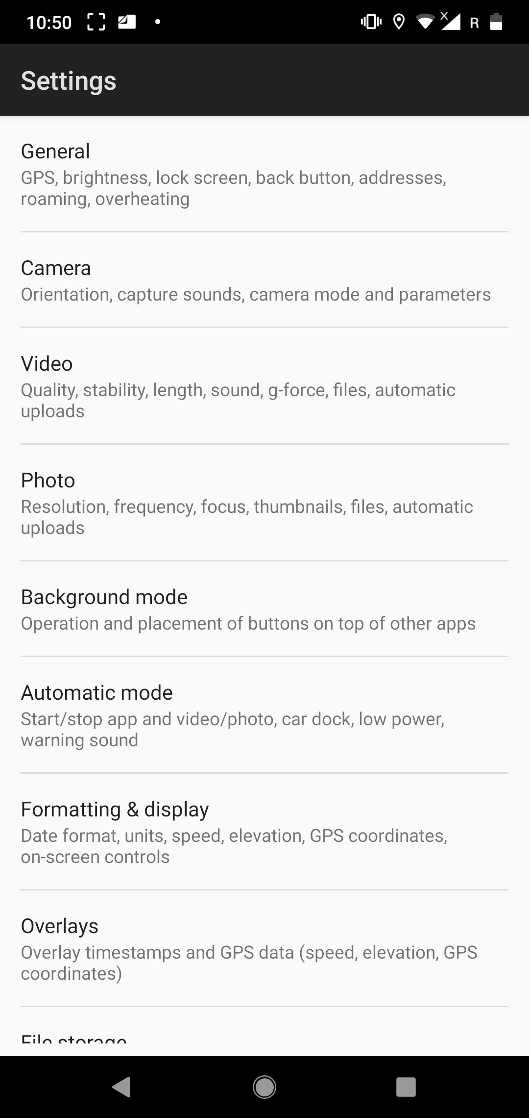 Settings for power users